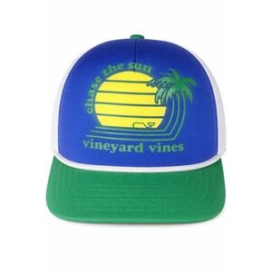 Vineyard Vines "Chase‎ the Sun" Trucker Hat Blue & Green Snapback Cap